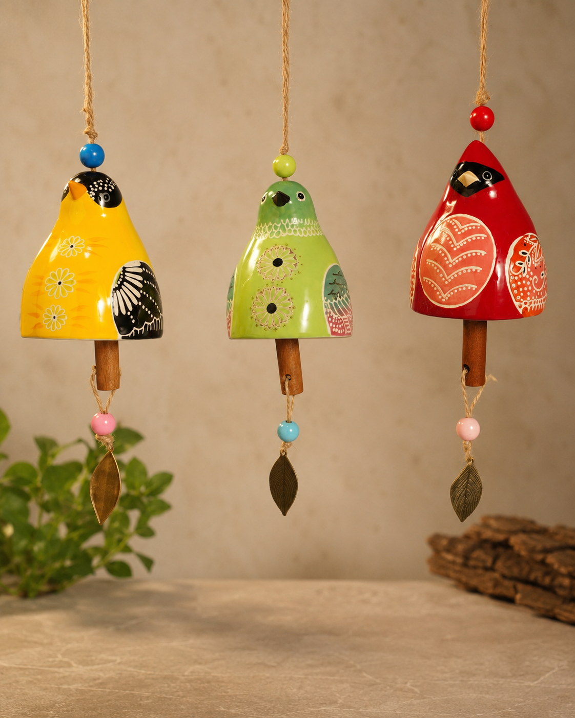 TT-239 Ceramic Hanging Bird Bell