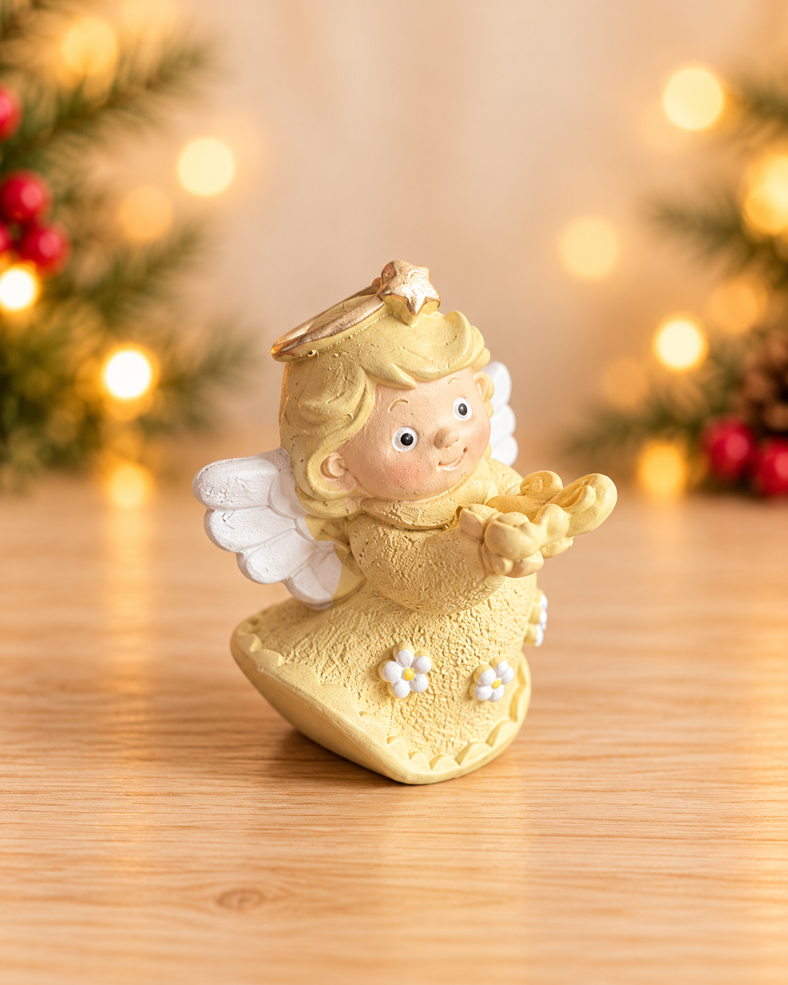THD853 Miniature Yellow Angel Figurines