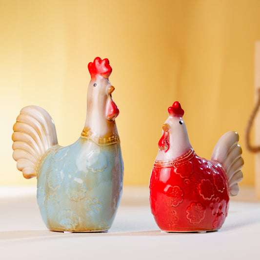 THD406 ROOSTER AND HEN SET