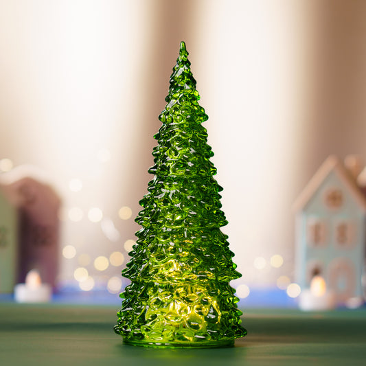 THD361 GLASS TREE WITH LIGHT