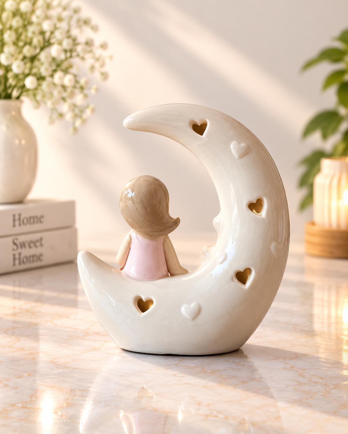 THD100 Moonlit Girl LED Figurine