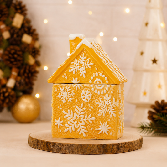 THD283 Gingerbread House Christmas Storage Jar