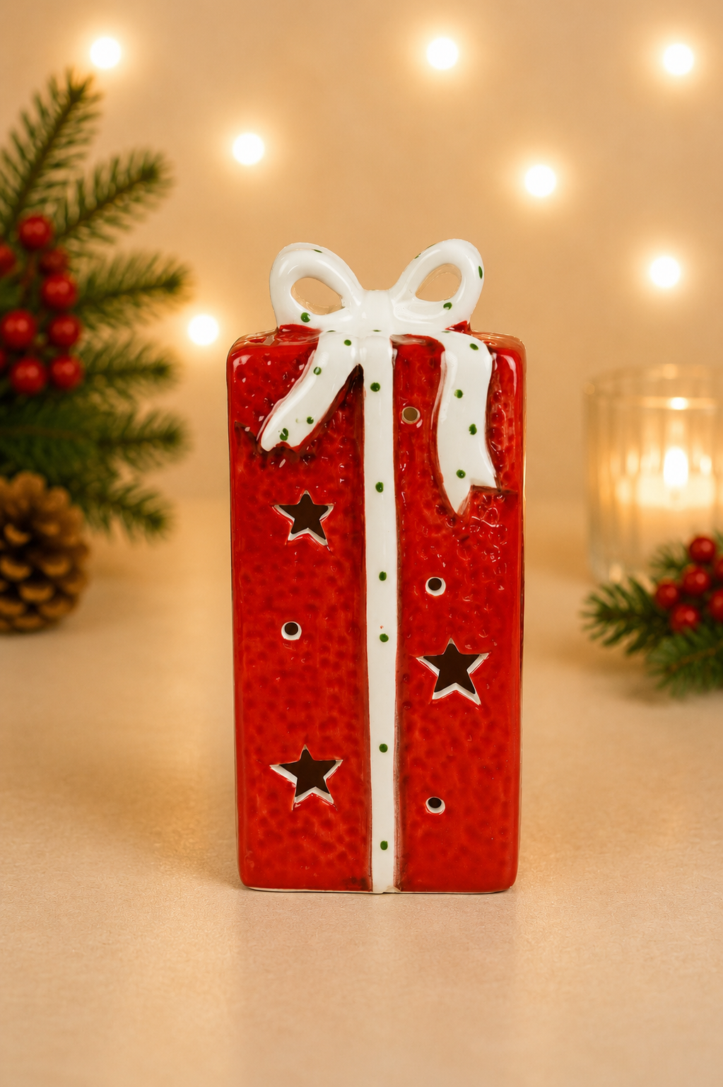THD902 Glowing Christmas Gift Box LED Tabletop Decor