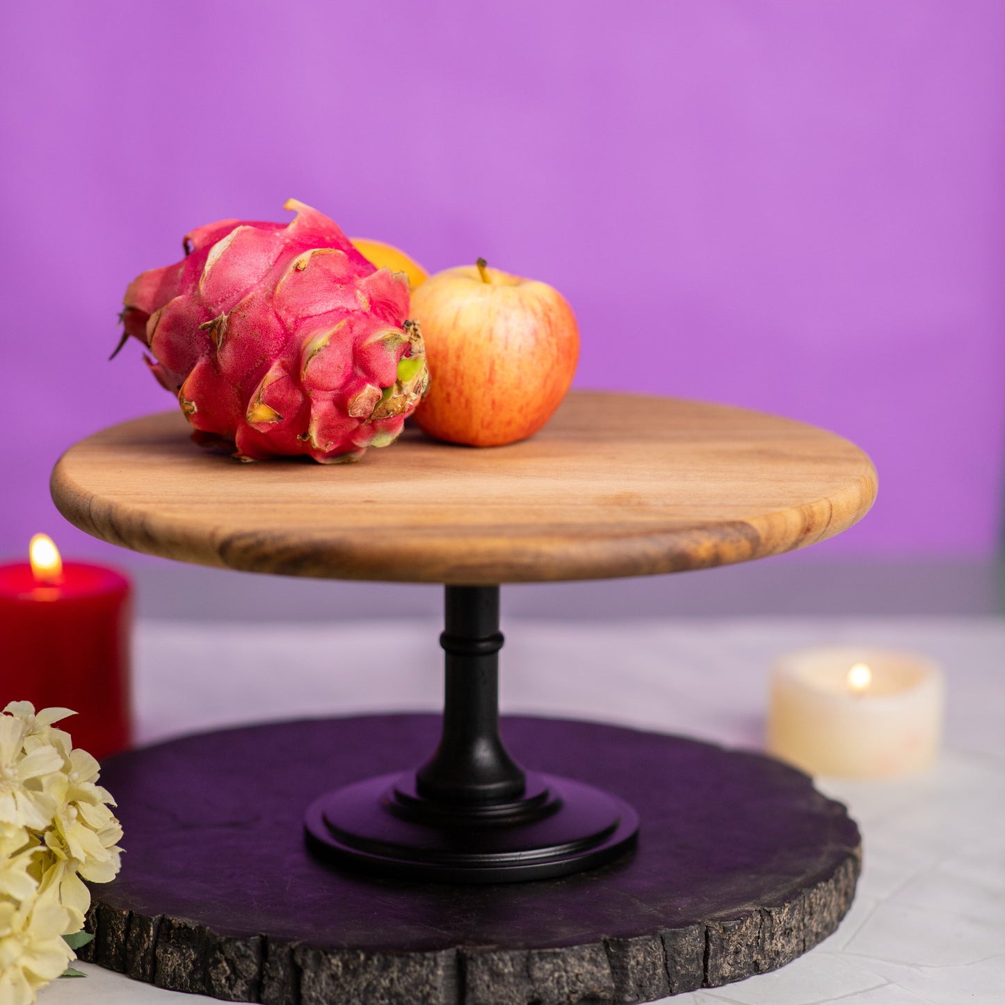 MA17 WOODEN CAKE STAND