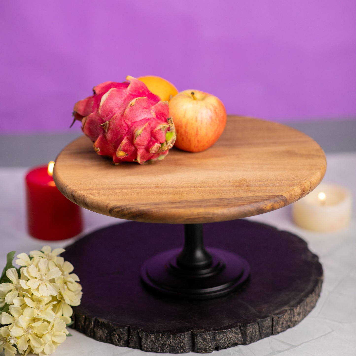 MA17 WOODEN CAKE STAND