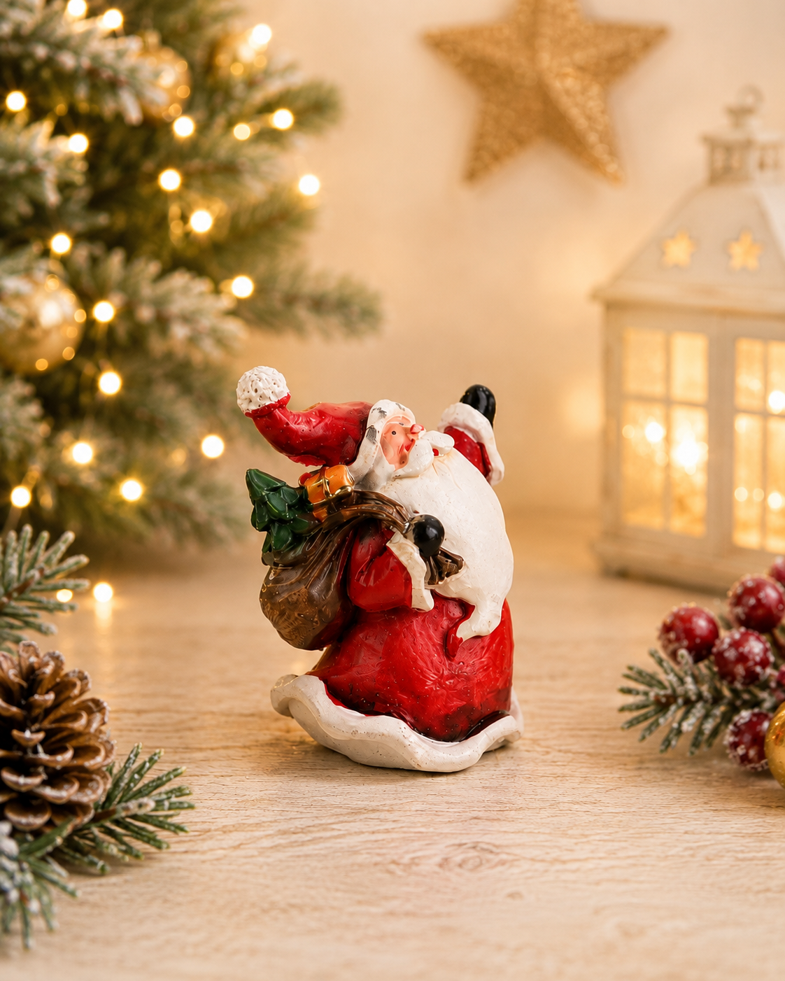 THD741 Jolly Santa Figurines