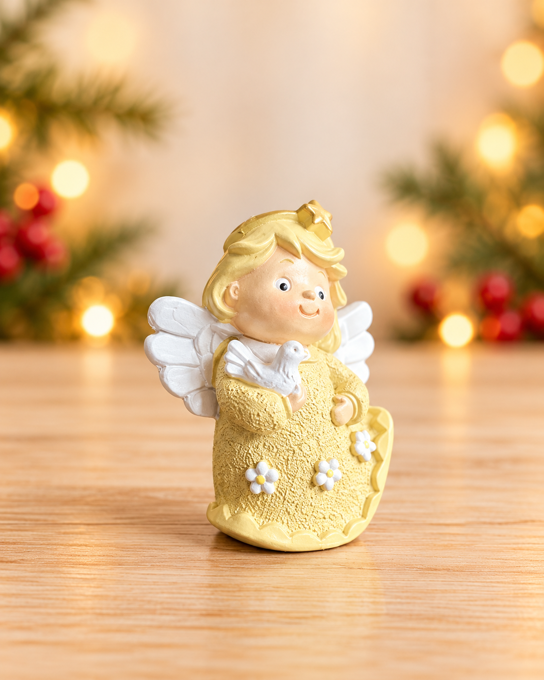 THD853 Miniature Yellow Angel Figurines