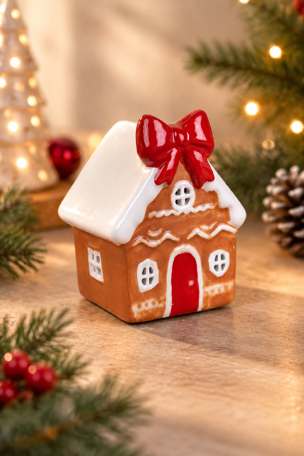 THD787 Mini Gingerbread Christmas House Table Top Decoration