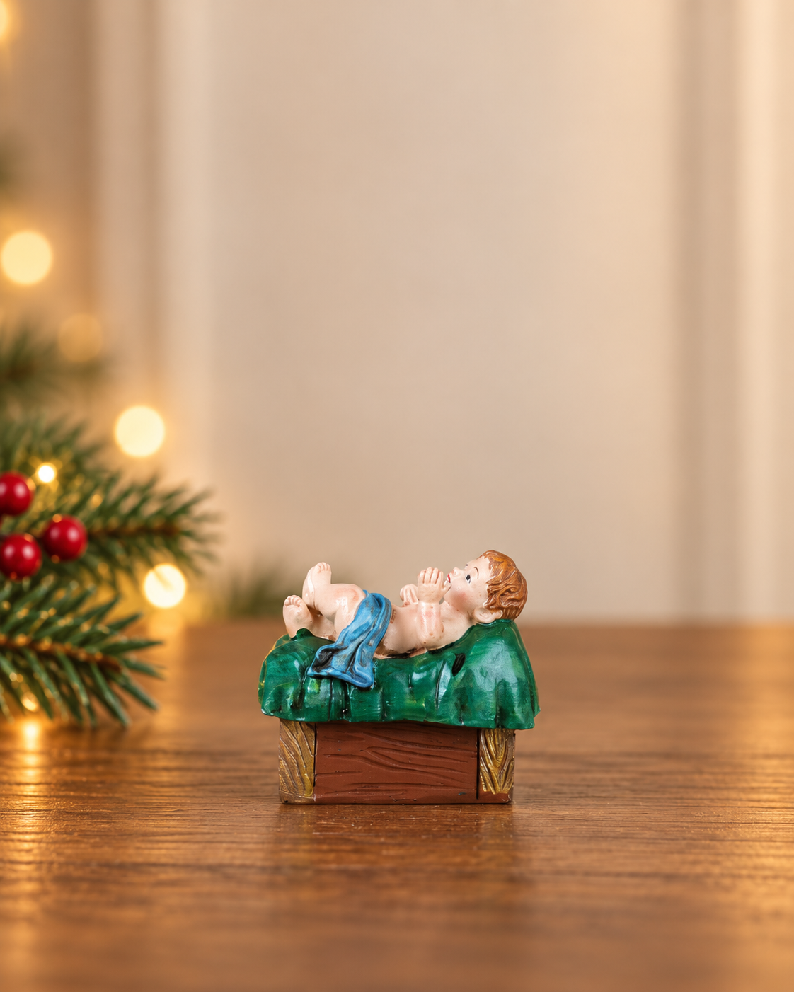 THD934 Premium Resin Holy Family Nativity Set with Angel