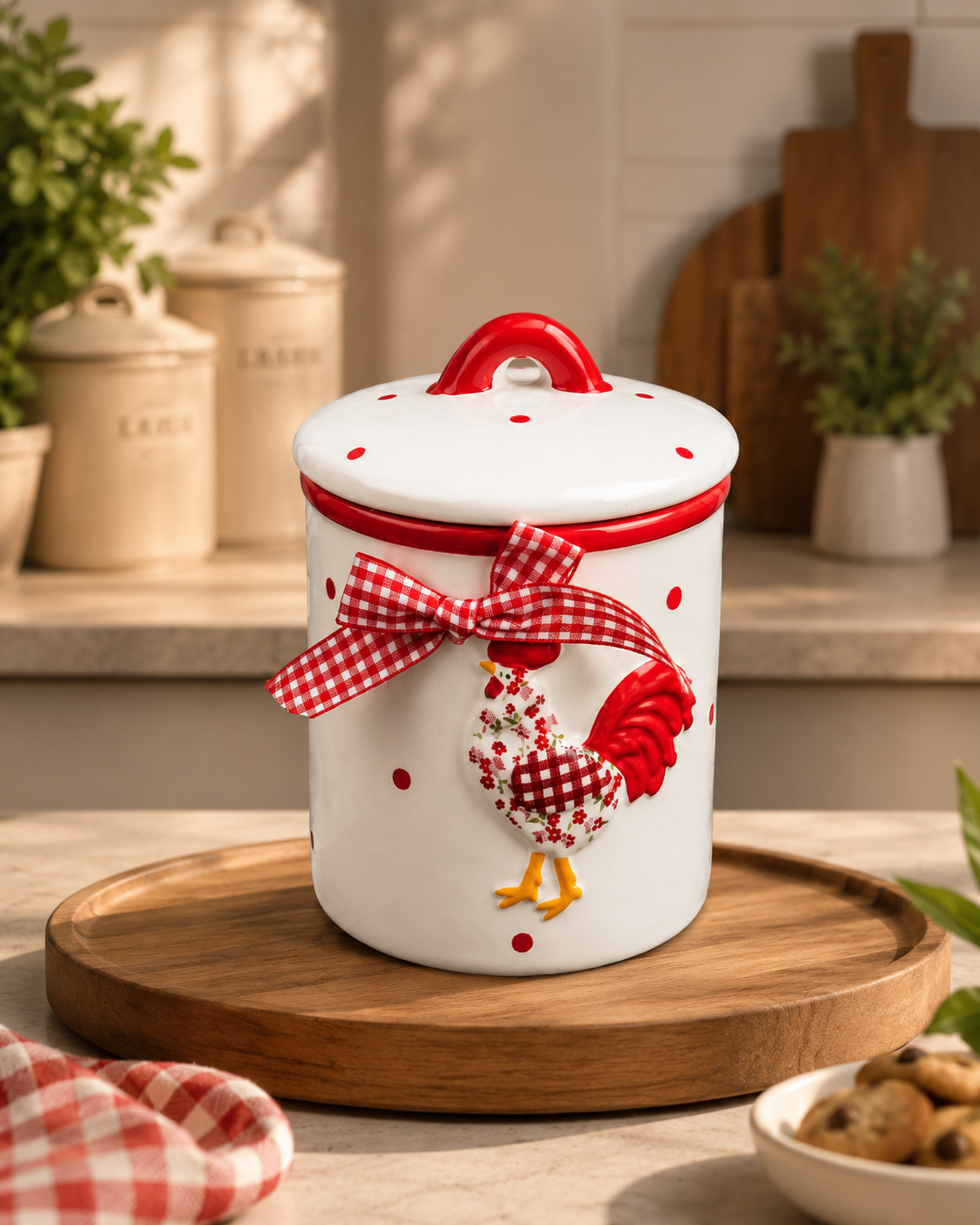 TT-243 Ceramic Kitchen Storage Jar with Lid