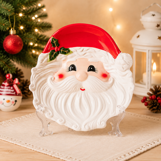 THD251 Santa Face Christmas Serving Platter