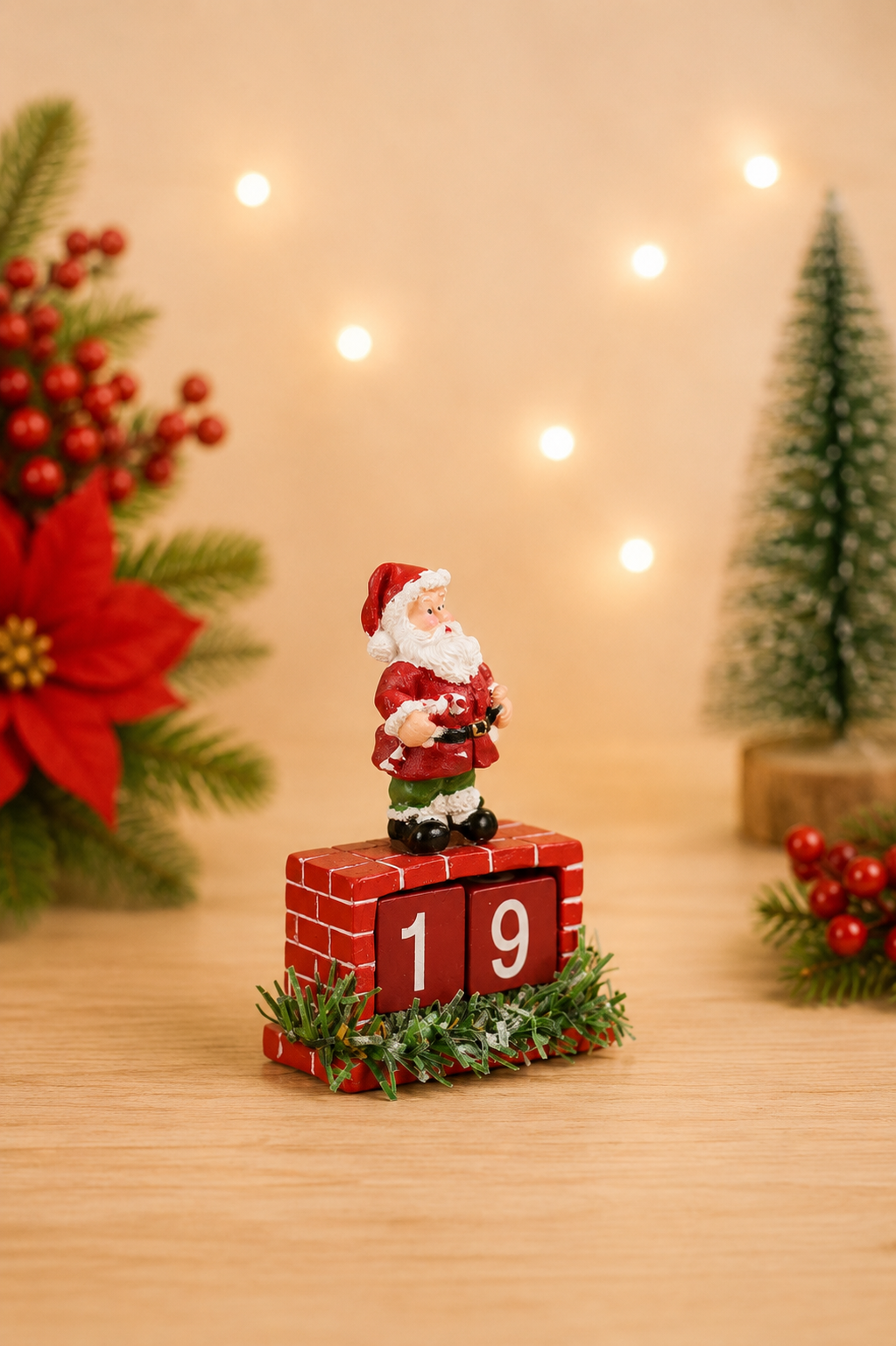 THD982 Santa Claus Christmas Advent Calendar Blocks – Resin
