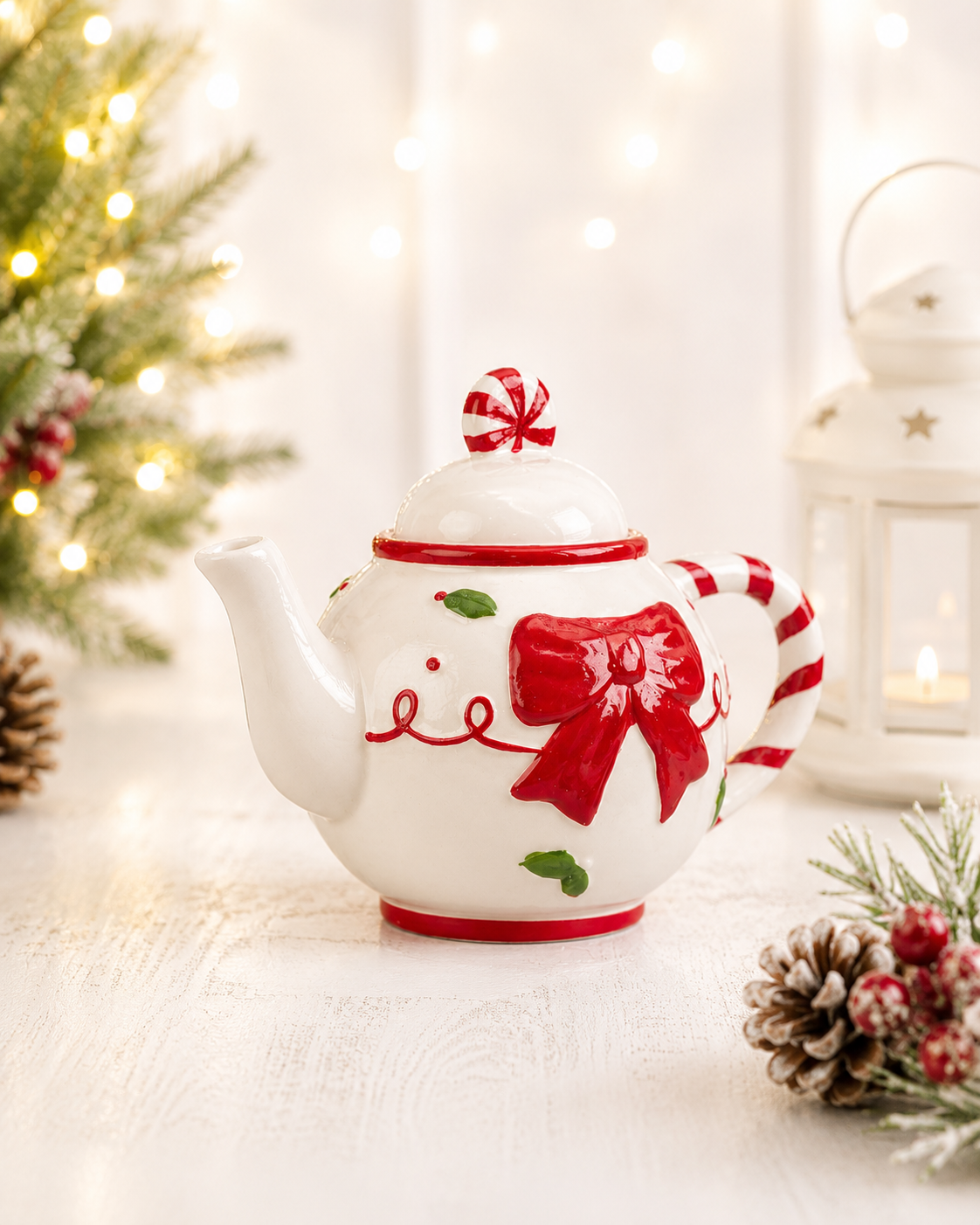 THD1025 Christmas Ceramic Teapot