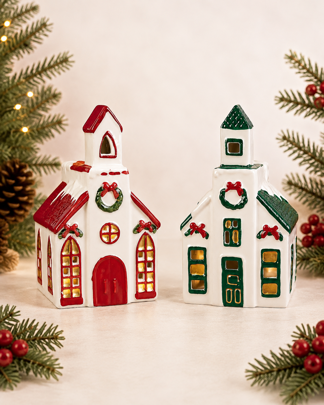 THD1035 Ceramic Christmas Cottage