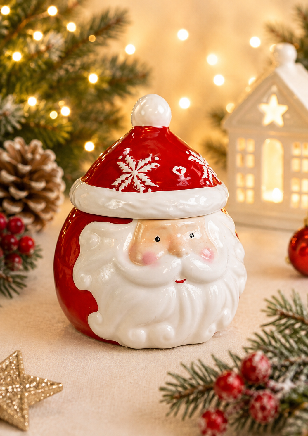THD1037 Santa Christmas Canister