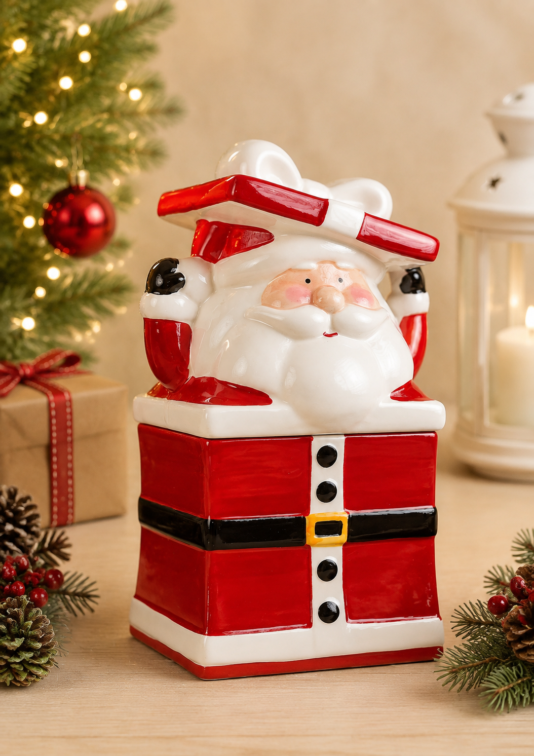 THD1041 Santa Gift Box Canister