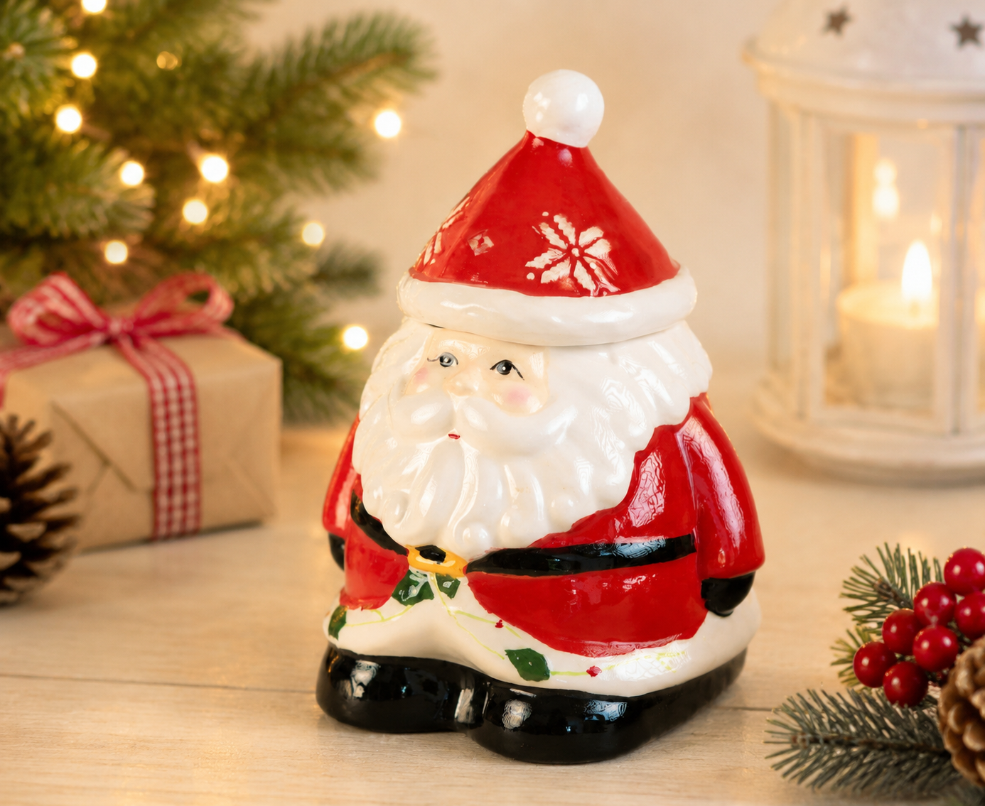 THD1045 Santa Claus Ceramic Canister