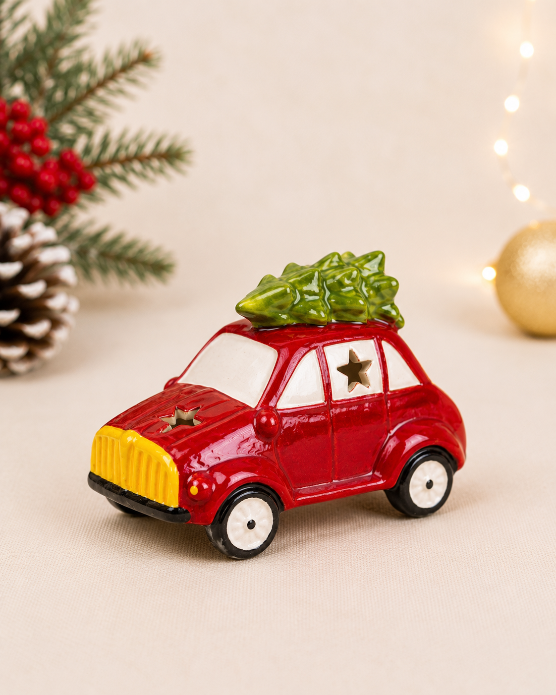 THD1052 Christmas Car Ceramic Light