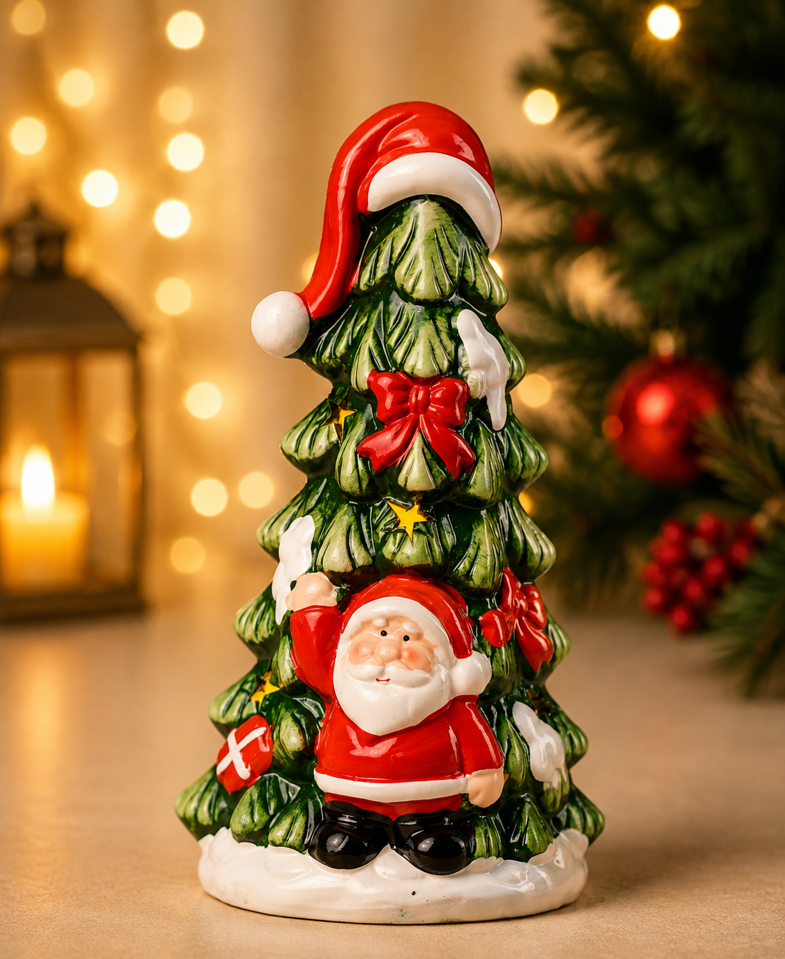 THD256 Santa Christmas Tree Figurine