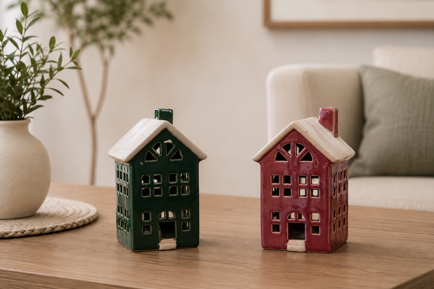 THD515 Ceramic Christmas House with Light
