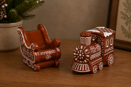 THD520 Gingerbread Christmas Train & Sleigh