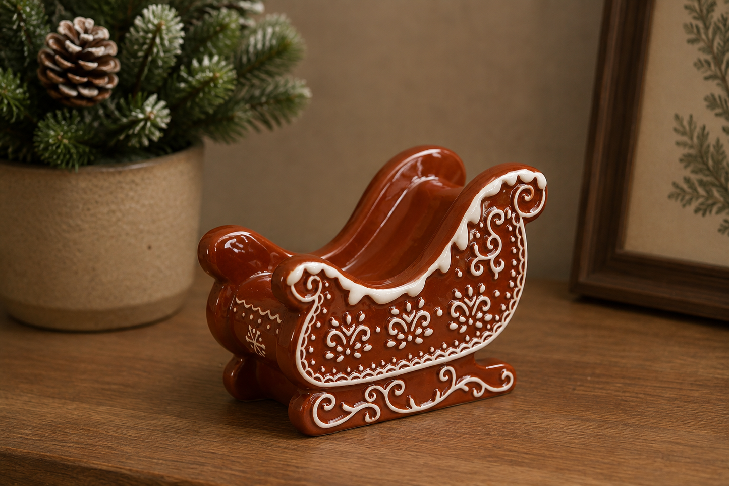 THD520 Gingerbread Christmas Train & Sleigh
