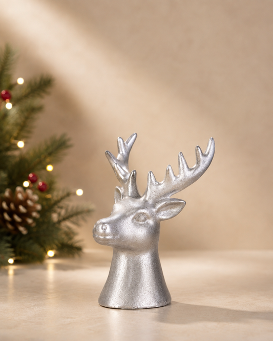 THD548 Silver Reindeer Figurine