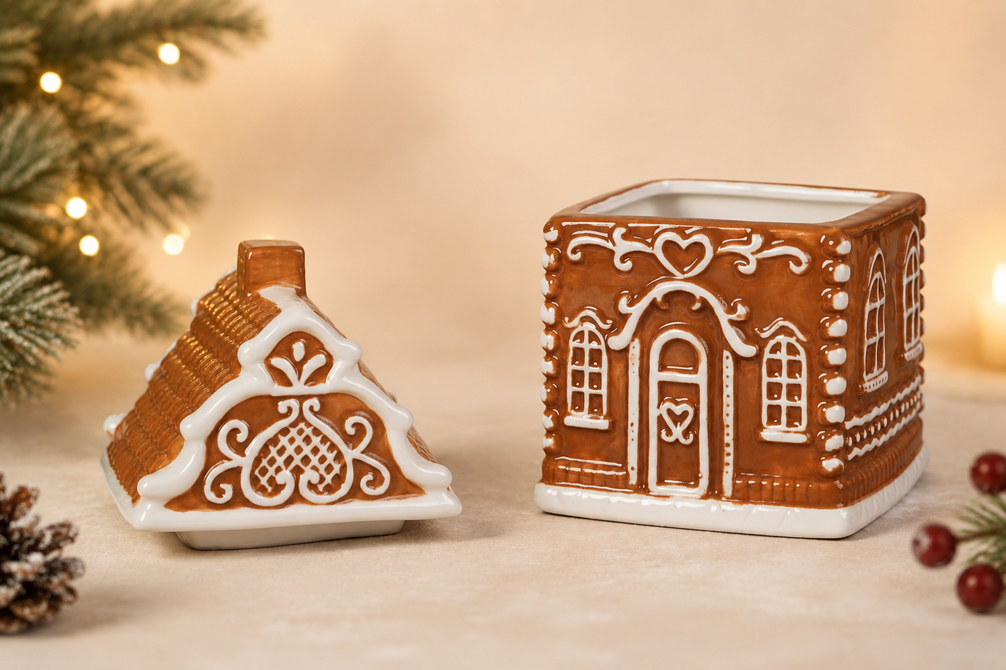 THD572 Gingerbread House Canister