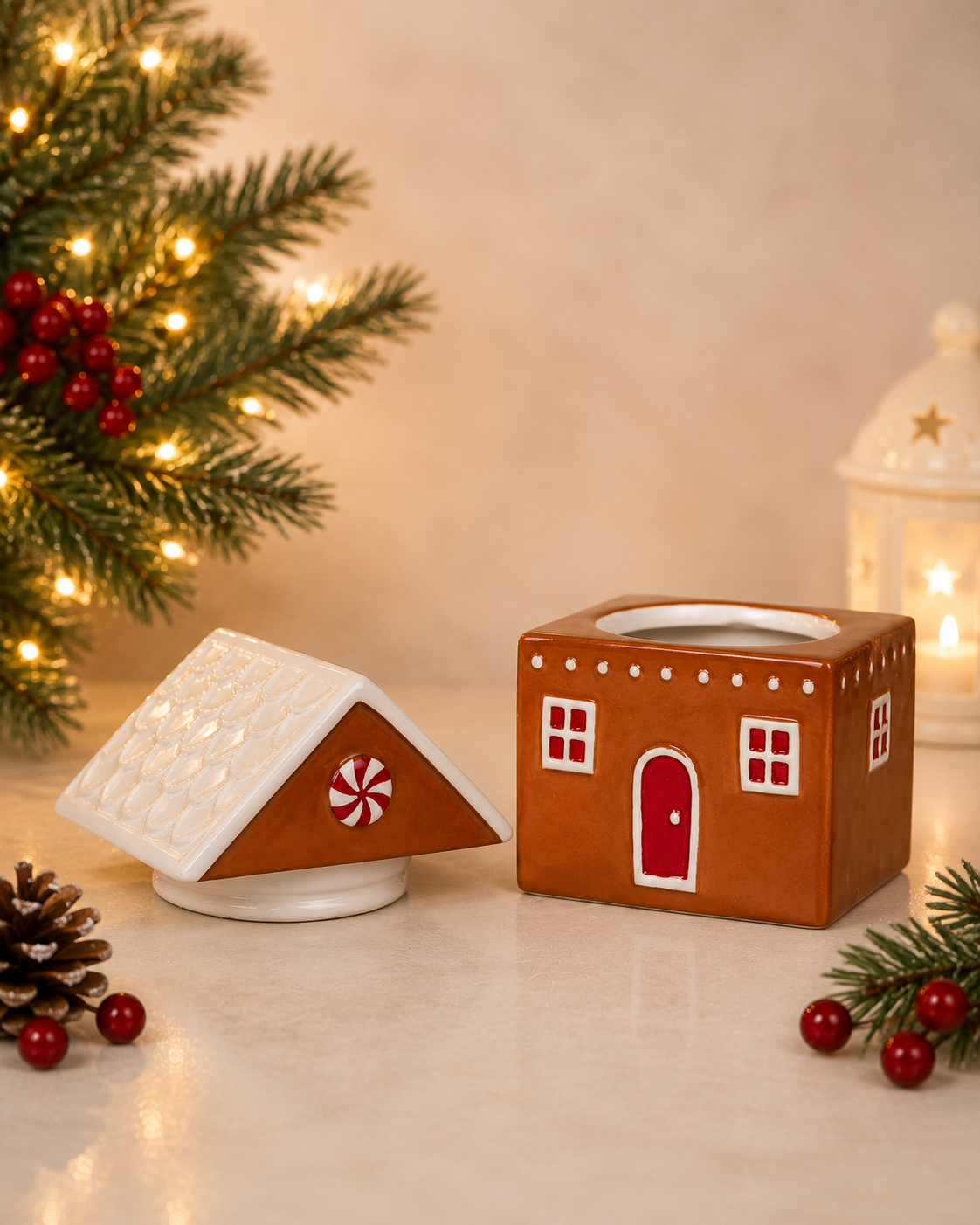 THD573 Gingerbread House Canister