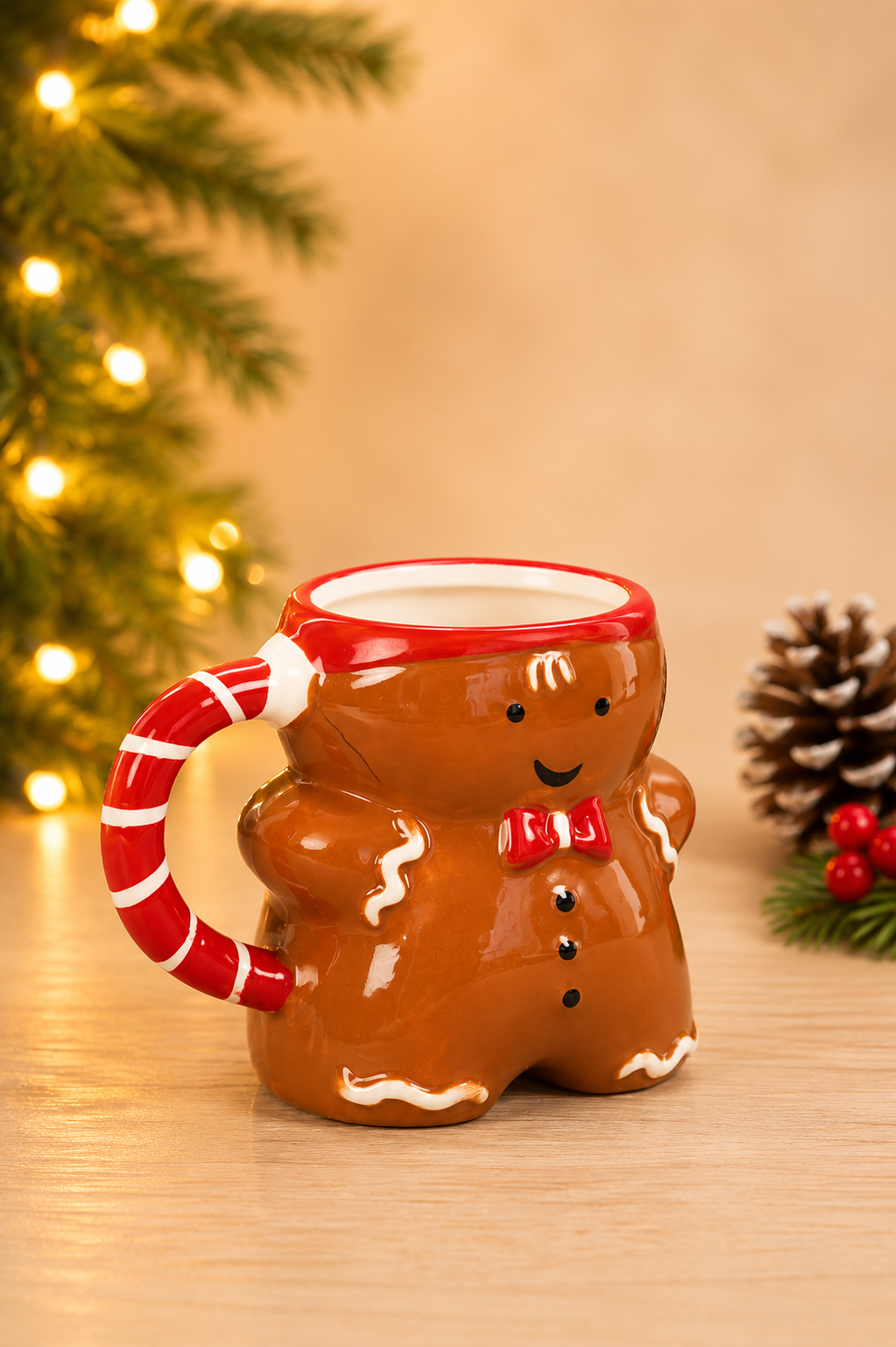 THD584 Gingerbread Man Christmas Mug