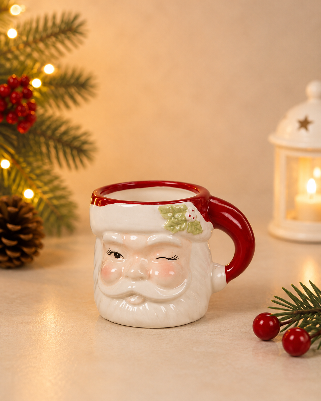 THD585 Santa Claus Ceramic Christmas Mug