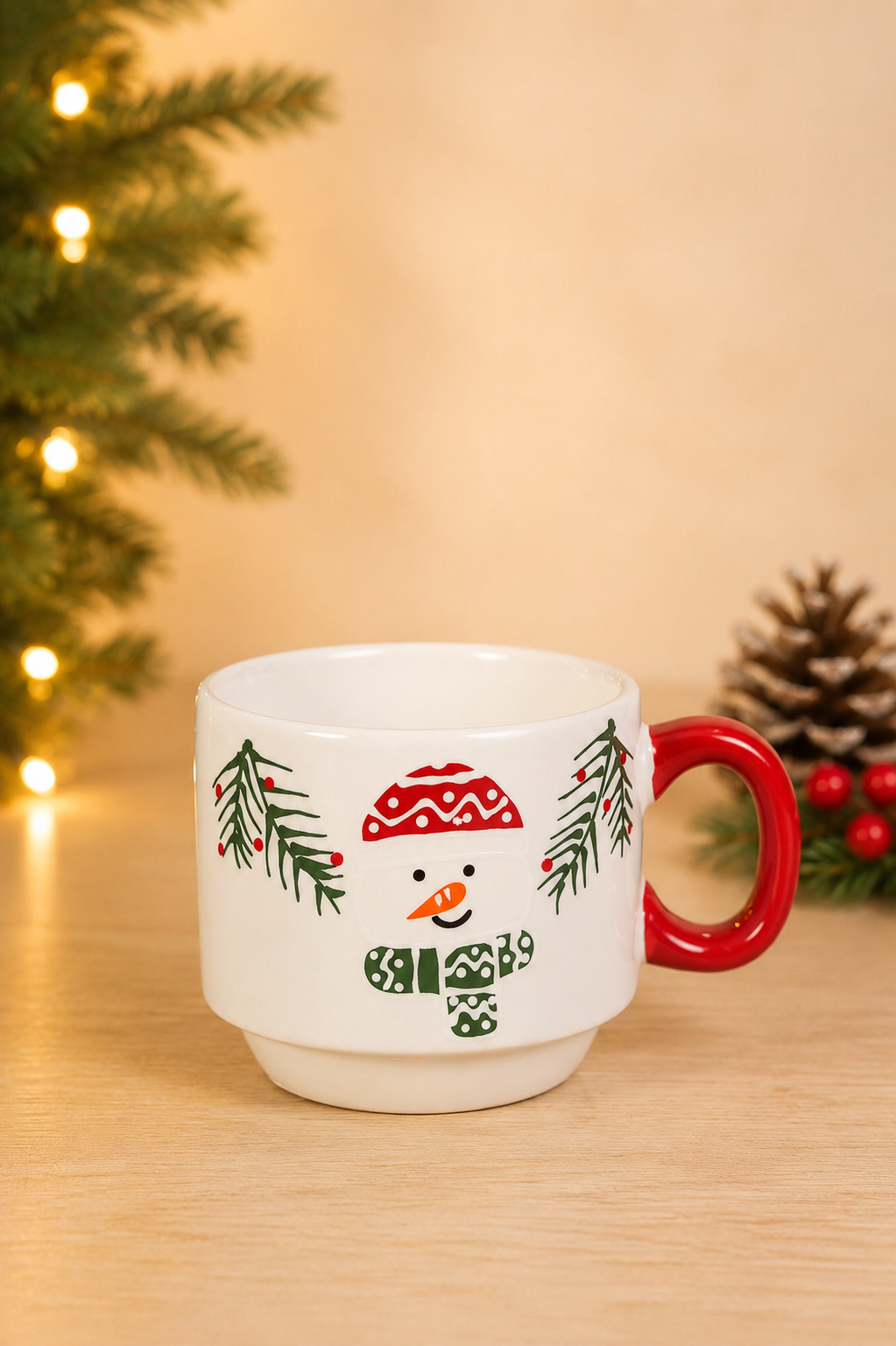 THD587 Snowman Christmas Ceramic Mug