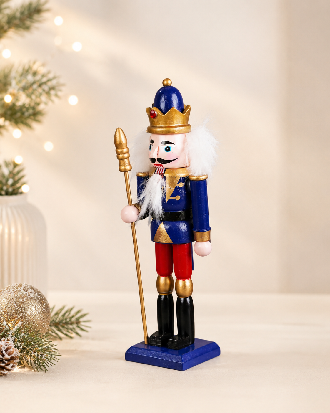 THD648 Wooden Christmas Nutcracker Soldier – 4 Colour Variants
