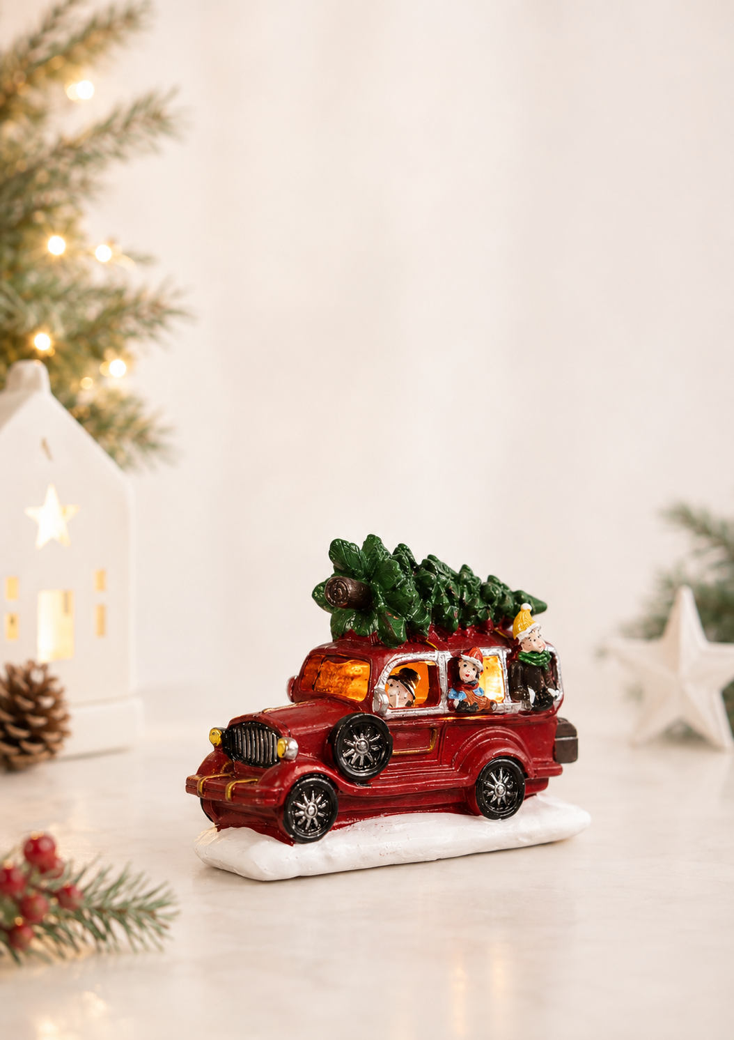 THD675 Christmas Vintage Truck with Lights