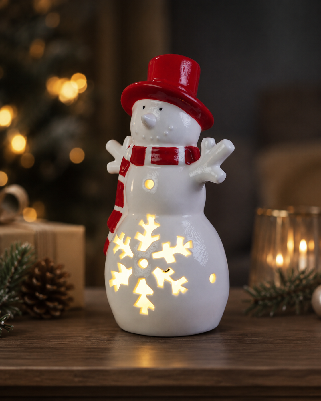THD823 Light-Up Snowman Christmas Décor