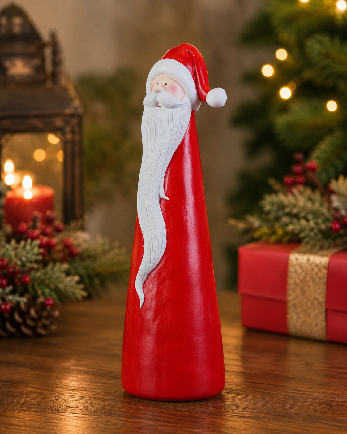 THD863 Cozy Cone Santa Christmas Figurine – 14 Inch