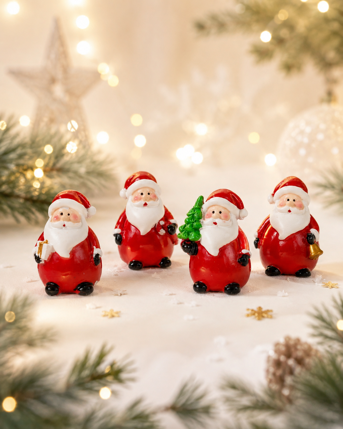 THD866 Miniature Santa Christmas Figurines