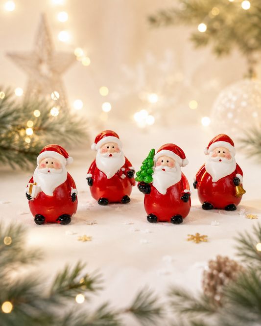 THD866 Miniature Santa Christmas Figurines