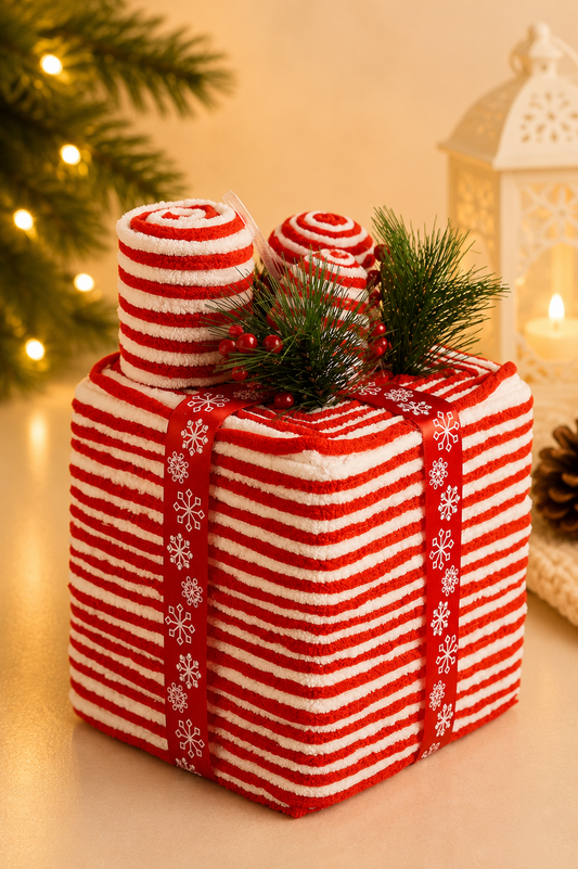 THD743 Cozy Candy Cane Gift Box