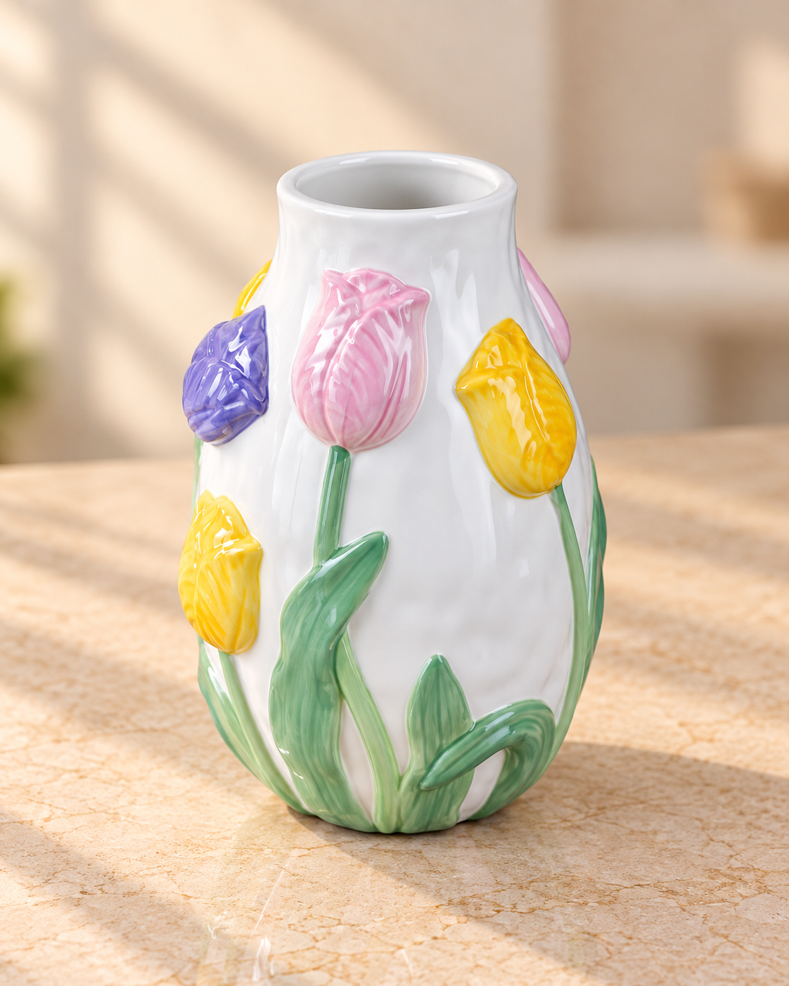 TT-176 Tulip Garden Ceramic Vase / Planter