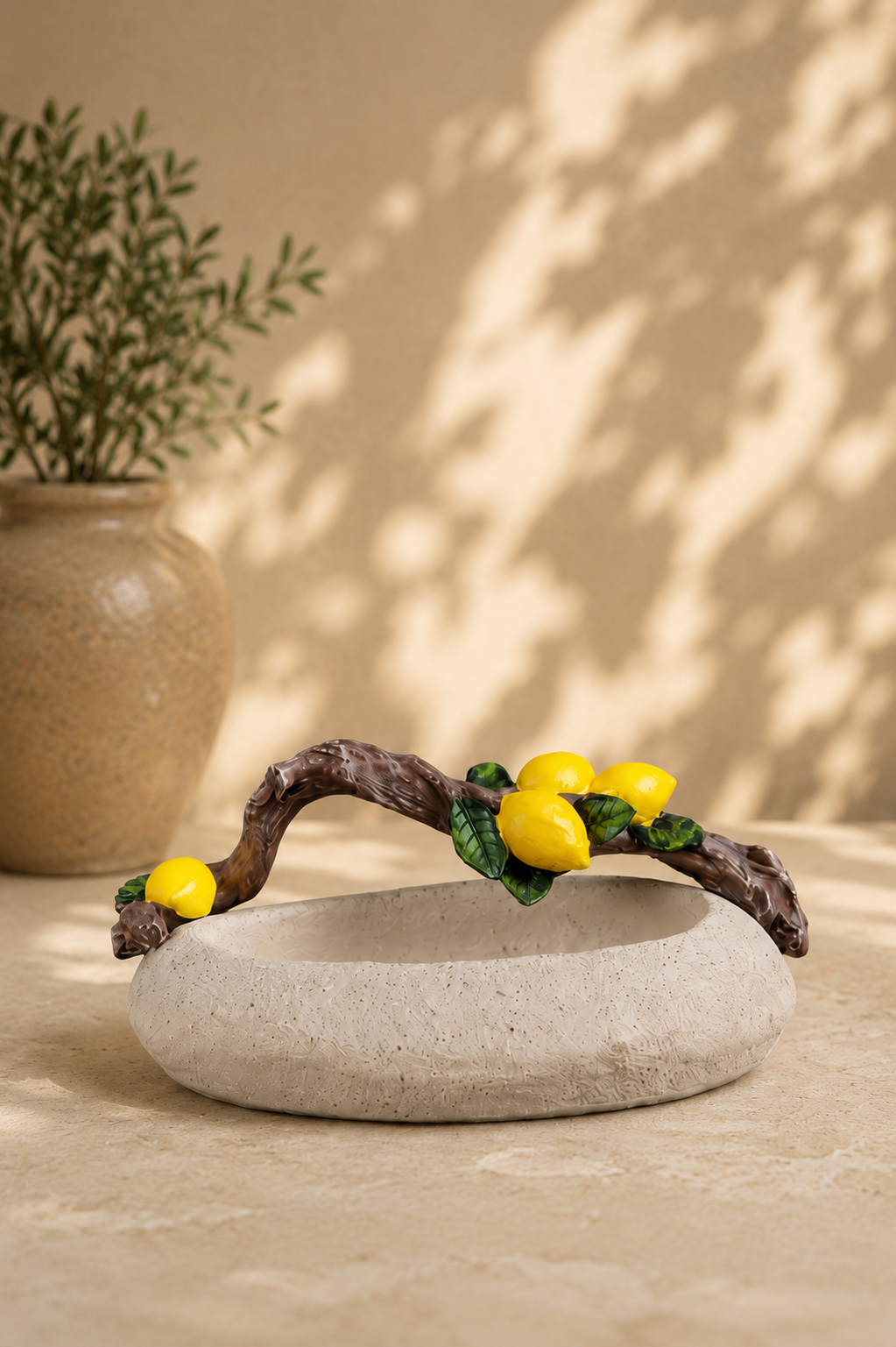 TT-103 Lemon Branch Decorative Serving Bowl  or Multipurpose Holder