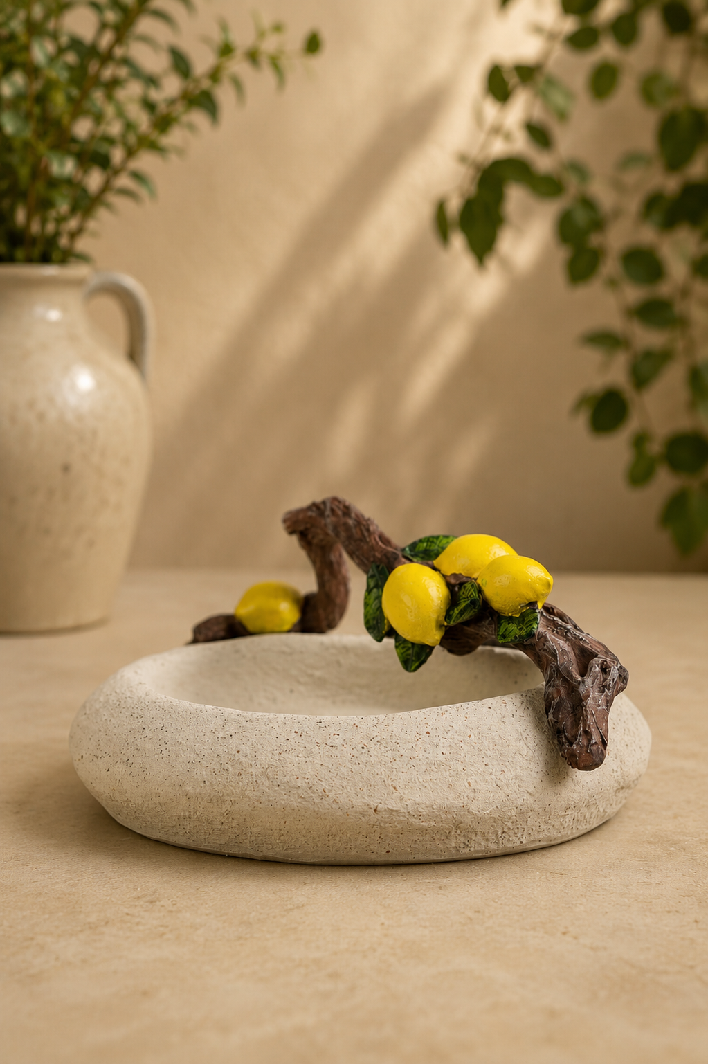 TT-103 Lemon Branch Decorative Serving Bowl  or Multipurpose Holder