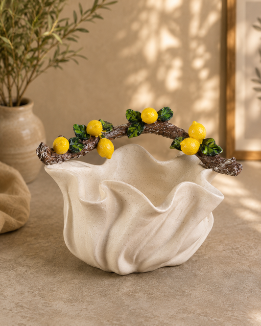 TT104 Lemon Branch Decorative Serving Bowl & Multipurpose Holder