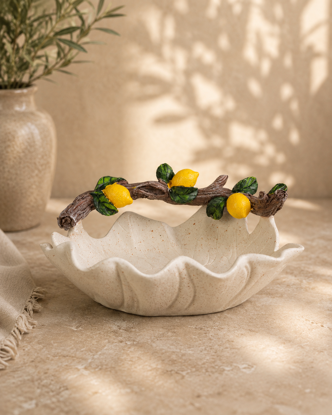 TT106 Lemon Branch Decorative Serving Bowl & Multipurpose Holder