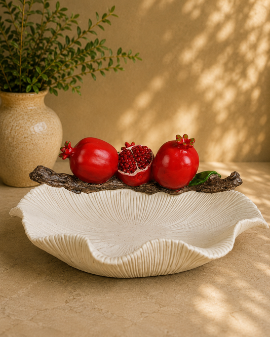 TT112  Pomegranate Decorative Serving Platter & Multipurpose Holder