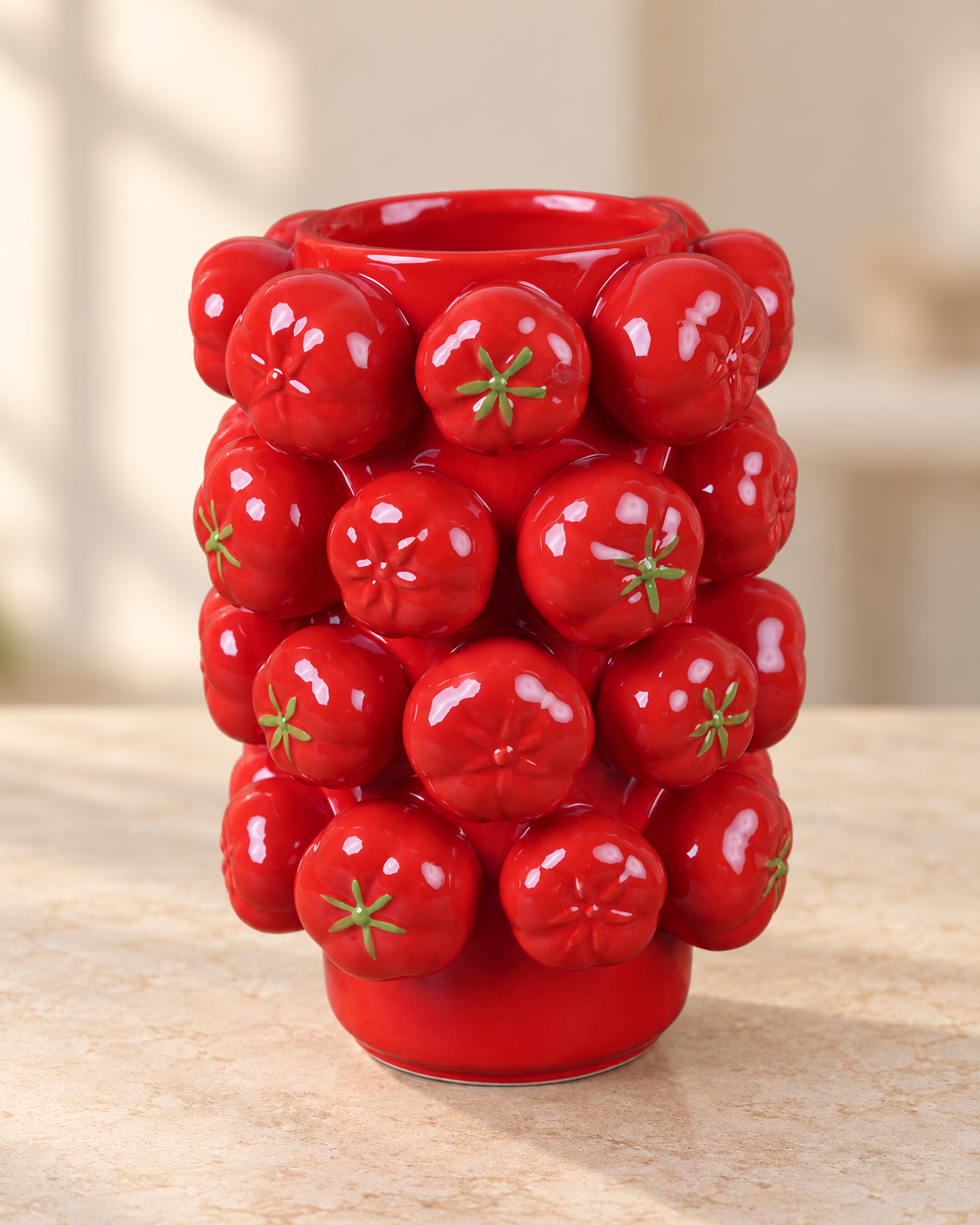 TT-174 Tomato Ceramic Vase / Planter