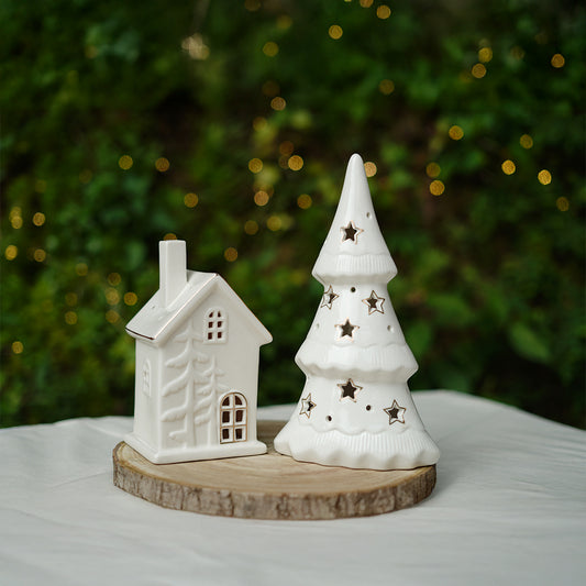 THD511 White House & Tree Display Set