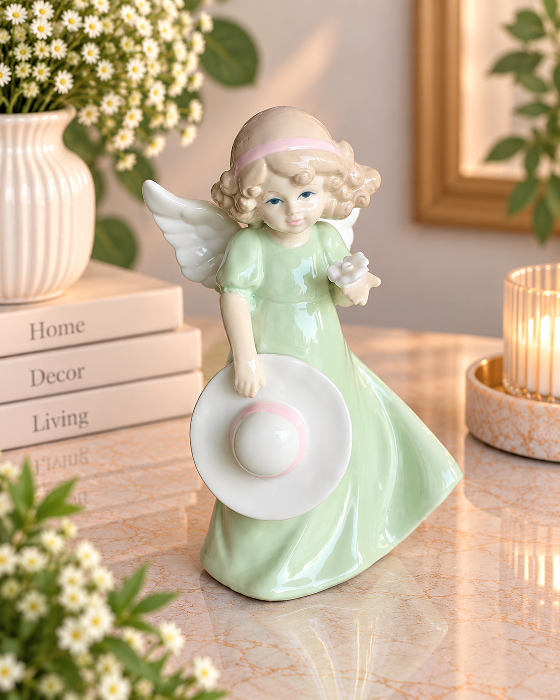THD100 ANGEL FIGURINE WITH HAT