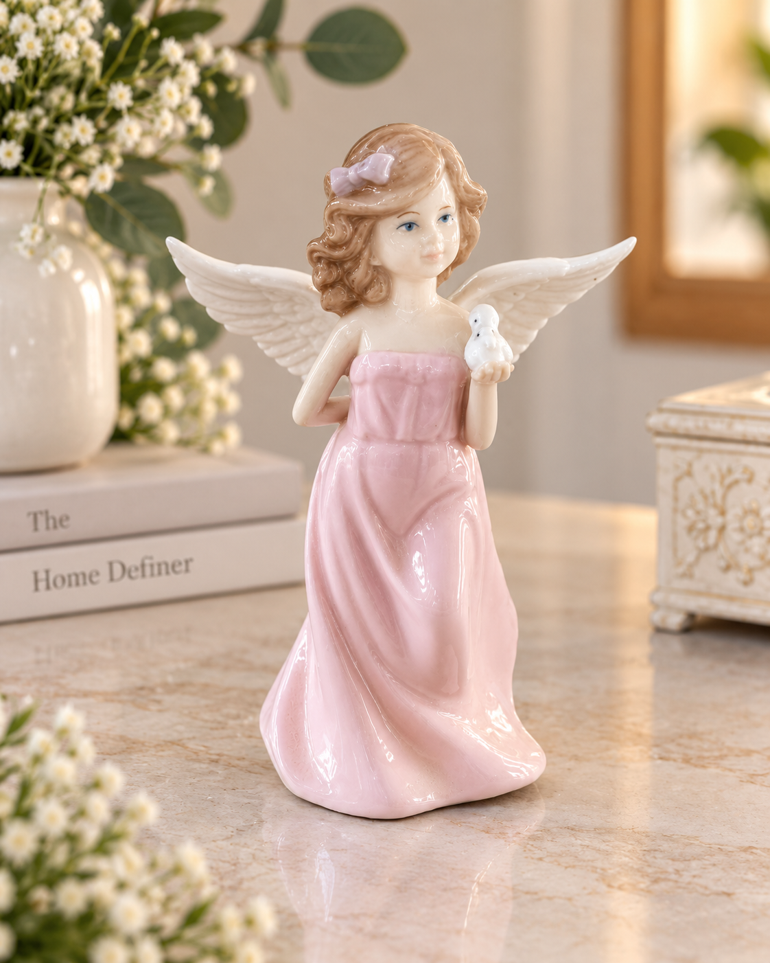 THD100 Angel Figurine with dove