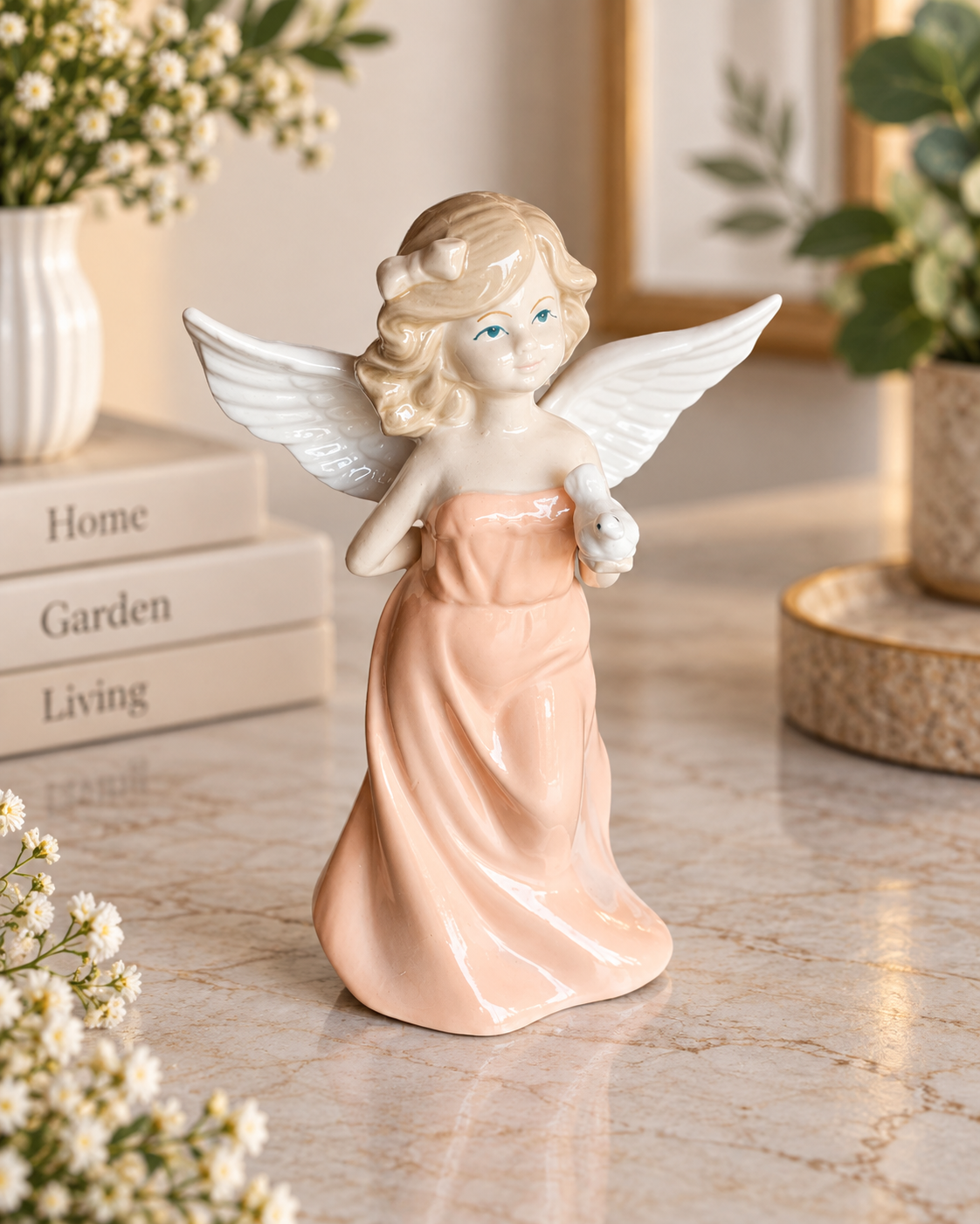 THD100 Angel Figurine with dove